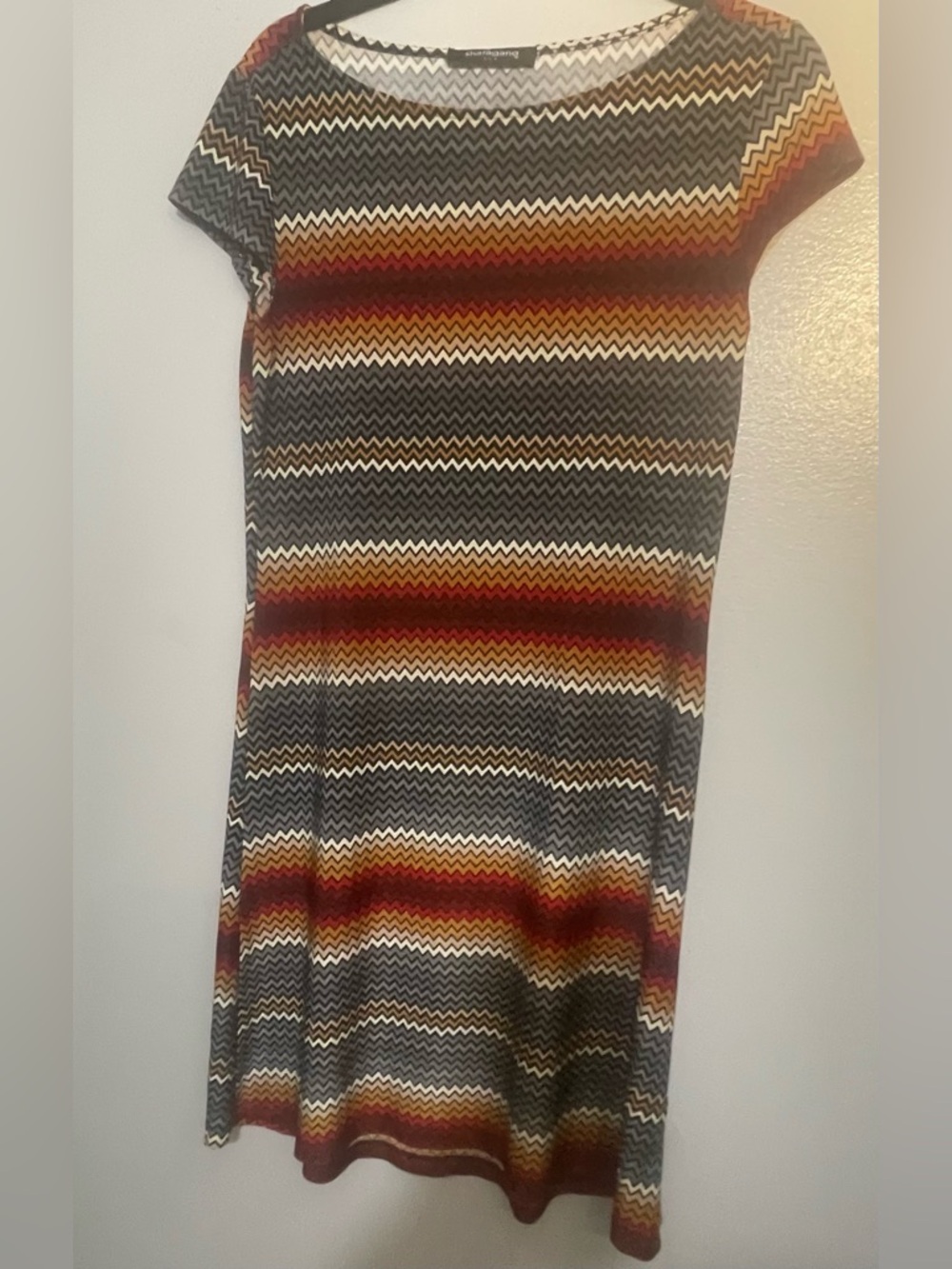 Sharagano Multicolor A-Line Dress